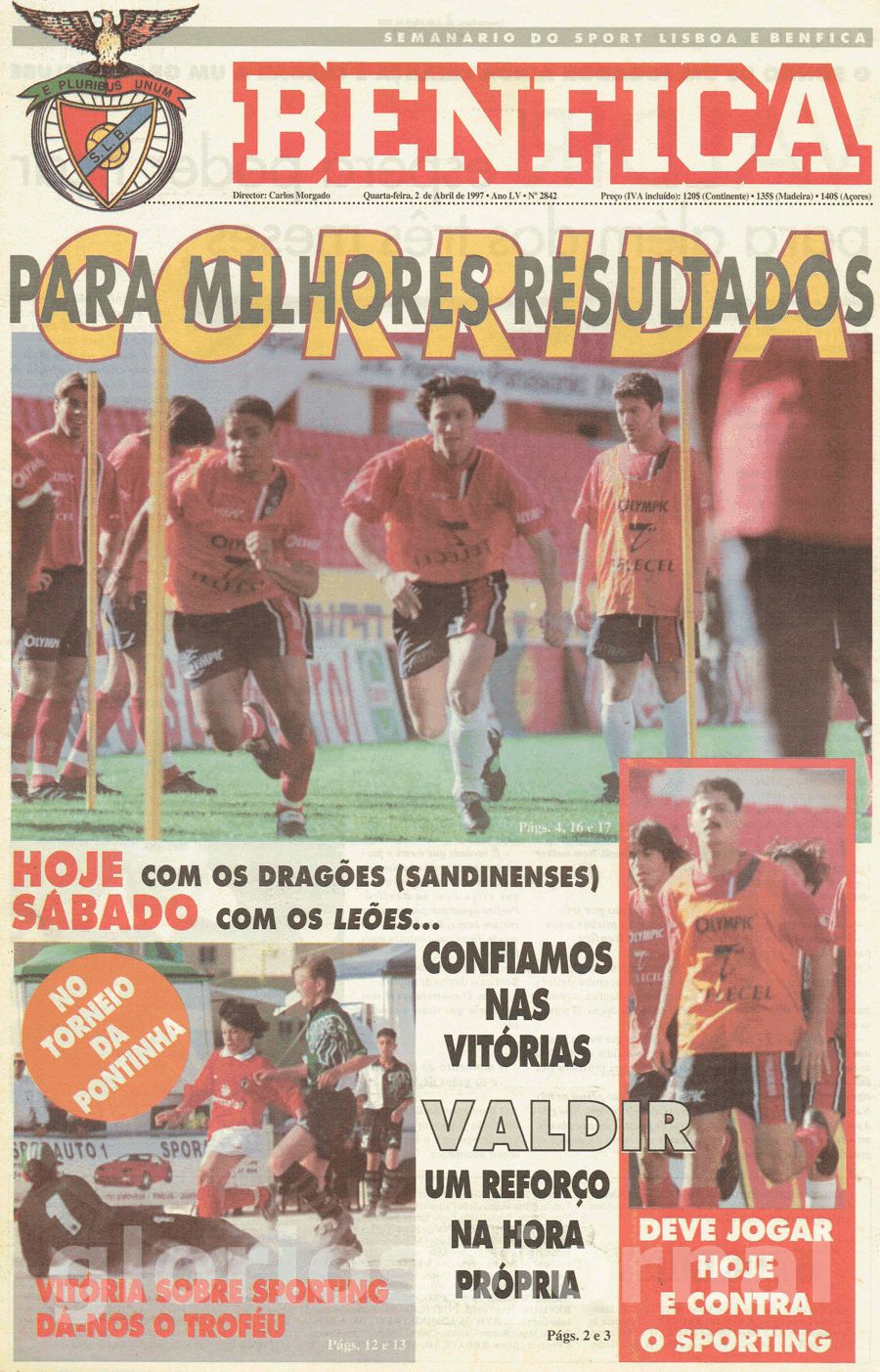 jornal o benfica 2842 1997-04-02